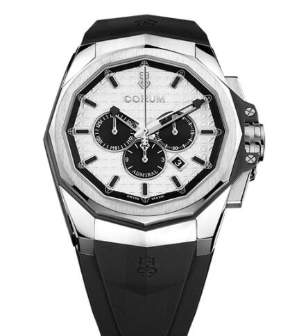 Review Copy Corum Admiral 45 Chronograph Watch A132/03876 - 132.201.04/F371 AA01